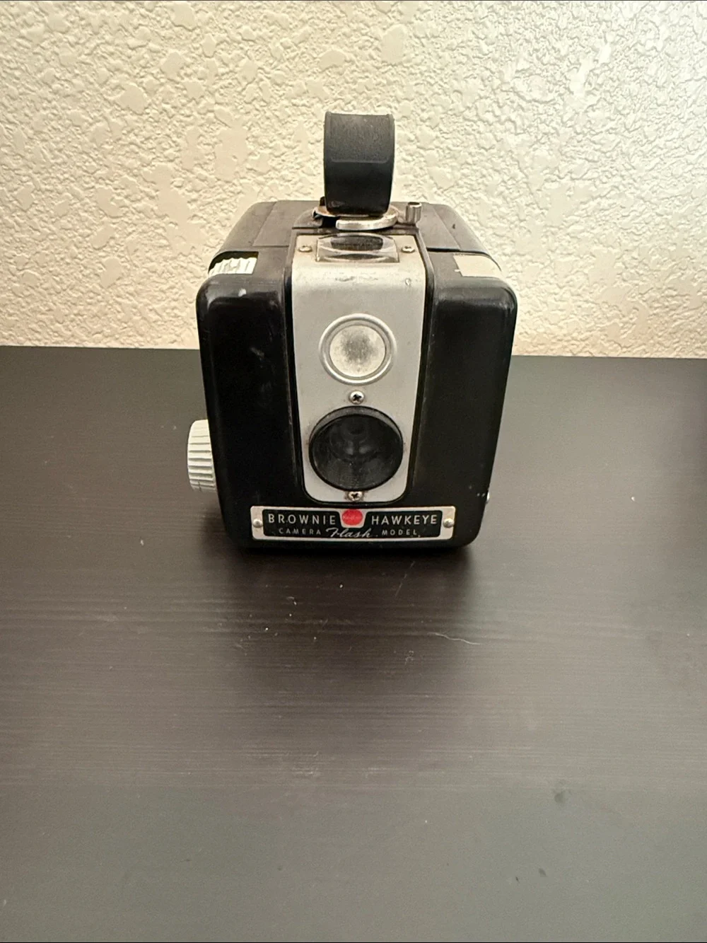 Kodak Brownie Hawkeye Flash Camera in Black and Silver